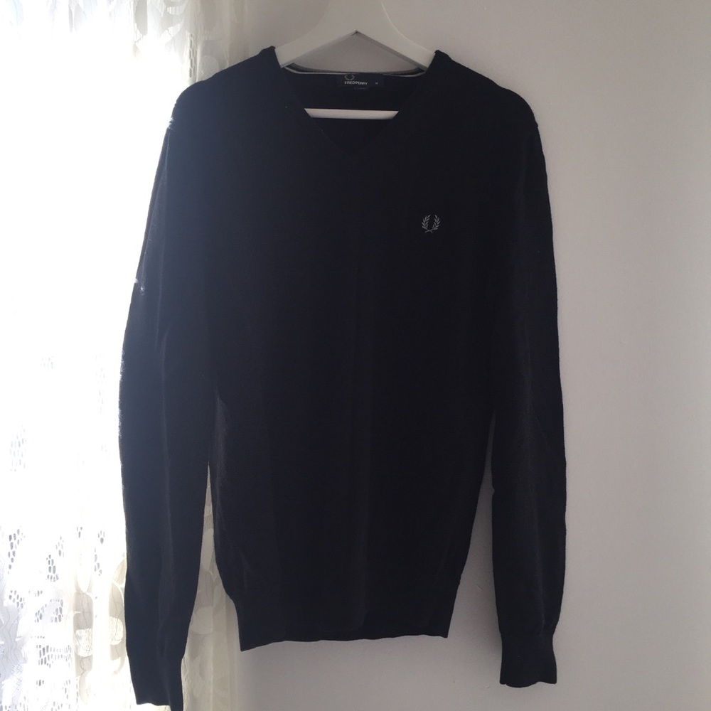 Fred perry V-neck knitwear black